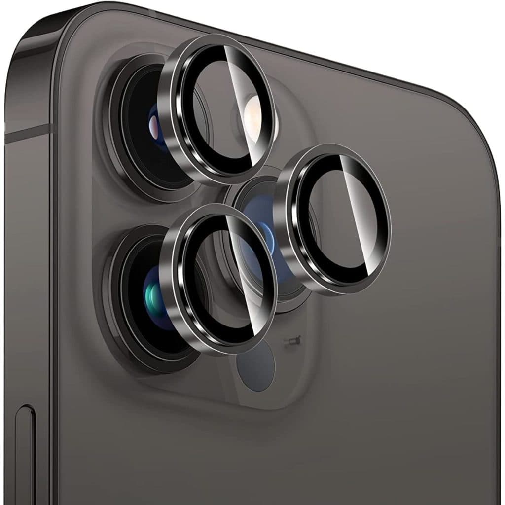 محافظ دوربین رینگی رنگی آیفون 14 پرو مکس مدل Camera Lens Ring Protector
