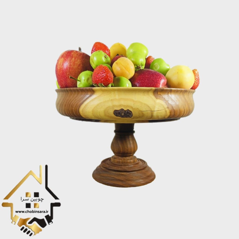 میوه خوری و شیرینی خوری پایه دار چوب سنجد
