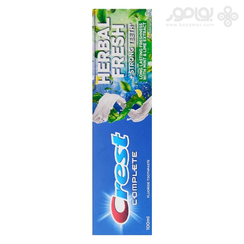 خمیر دندان کرست کامپلیت مدل HERBAL FRESH حجم 100 میل — تصویر ۲