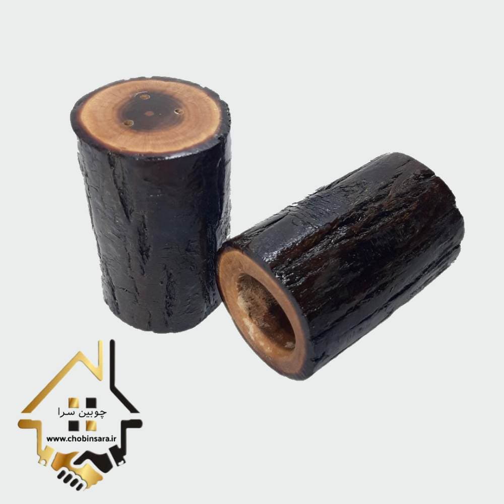نمکدان و فلفل پاش چوبی کد07