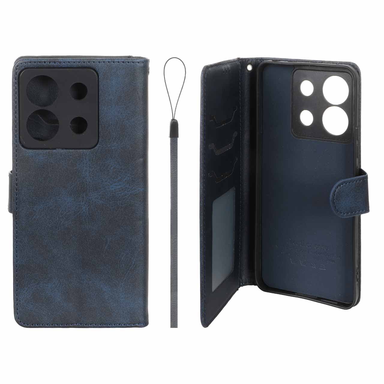کیف چرمی کلاسوری جا کارتی موبایل مگنتی مدل شیائومی Xiaomi Redmi Note 13 Pro-5G / Poco X6 -کد4152 — تصویر ۴