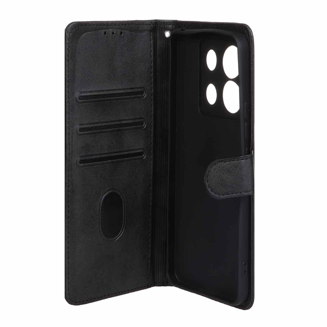 کیف چرمی کلاسوری جا کارتی موبایل مگنتی مدل شیائومی Xiaomi Redmi Note 13 Pro-5G / Poco X6 -کد4152 — تصویر ۲