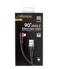 کابل شارژ میکرو سیبراتون مدل S445A با سری ۹۰ درجه مقاوم