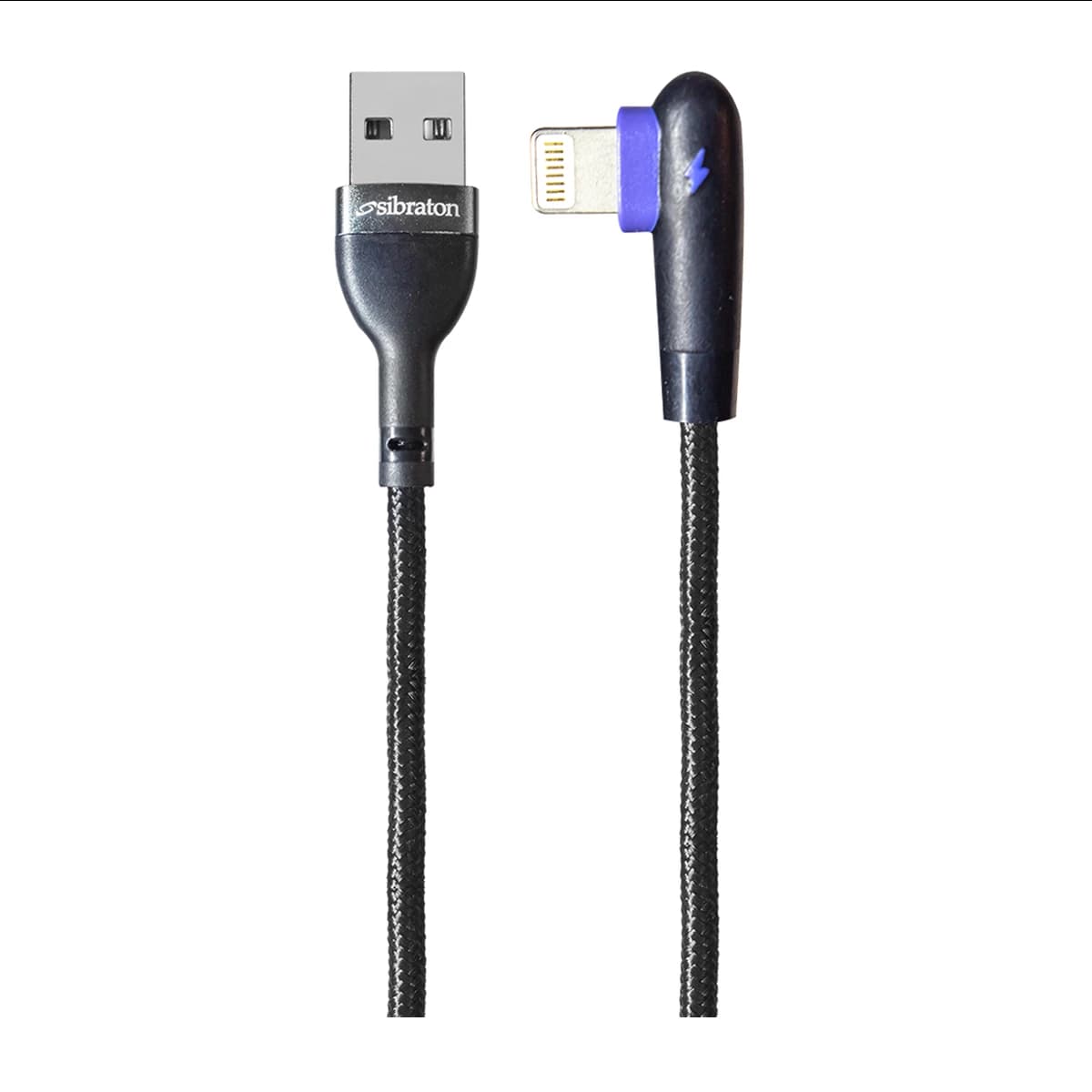 کابل شارژ آیفون سیبراتون مدل S445i سری ۹۰ درجه Lightning — تصویر ۲