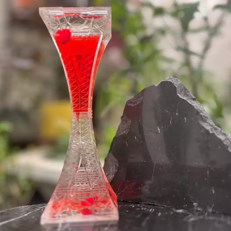 ساعت شنی (روغنی) طرح برج ایفل آكواريومی