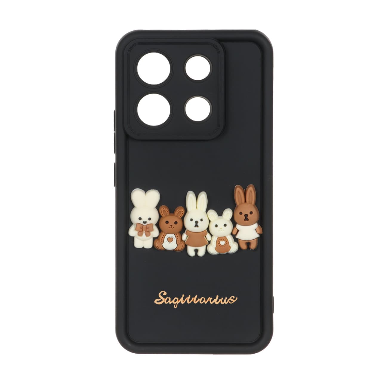 قاب Solid Case عروسک برجسته خرگوشی Xiaomi Redmi Note 13 Pro 5G – Poco X6 5G – کد4099 — تصویر ۲