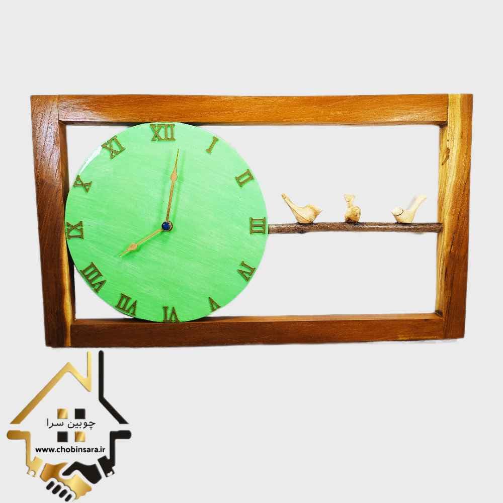 ساعت دیواری چوبی مدل شیدایی