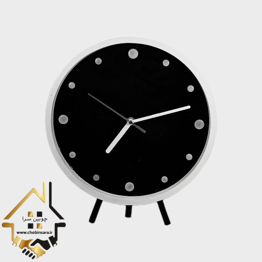 ساعت رومیزی پایه دار رزین کد25