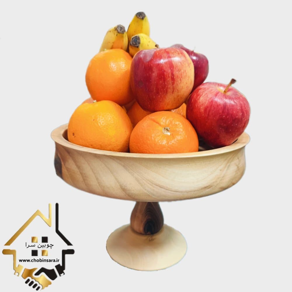 میوه خوری و شیرینی خوری پایه دار چوب گردو