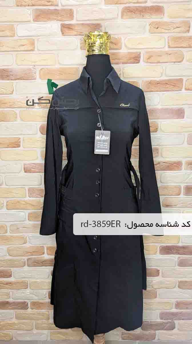 مانتو مشکی Massimo Dutti زنانه دست دوم