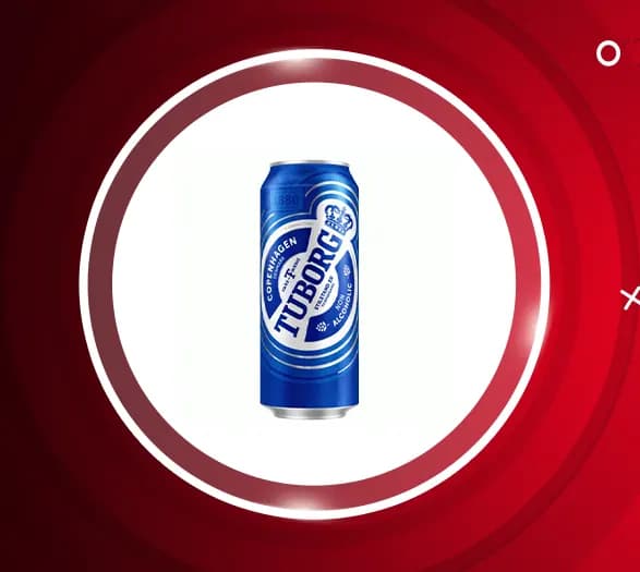 آبجو بدون الکل توبورگ آبی 24 عددی Tuborg — تصویر ۳
