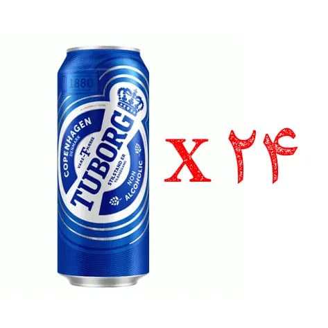 آبجو بدون الکل توبورگ آبی 24 عددی Tuborg — تصویر ۲