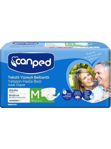 پوشک چسبی بزرگسالان 30 عددی مدیوم جان پد Canped