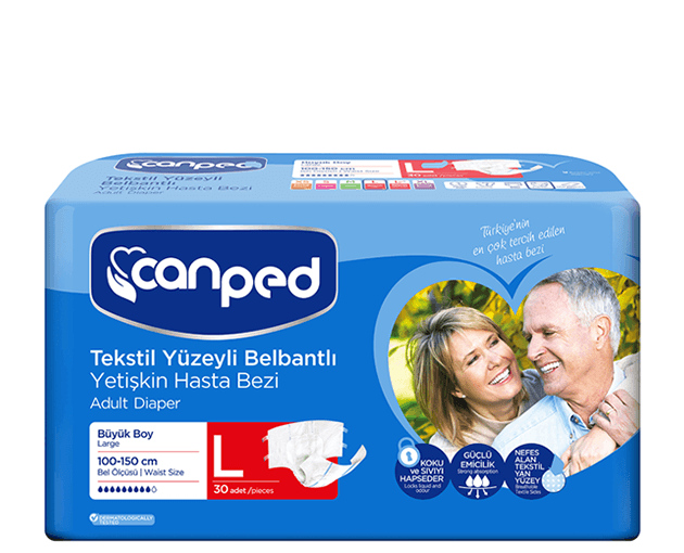 پوشک چسبی بزرگسالان 30 عددی لارج جان پد Canped