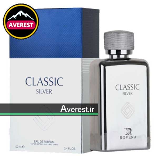 ادکلن کلاسیک سیلور روونا مردانه CLASSIC SILVER کد 399