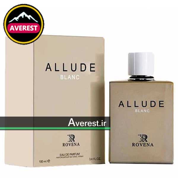 ادکلن مردانه روونا مدل الوده بلانک رایحه شنل الور هوم ادیشن بلانش ROVENA ALLUDE BLANC کد 305