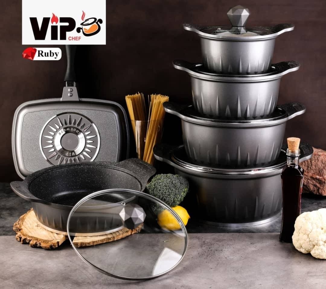 سرویس قابلمه 12 پارچه کازدپی طرح روبی KZP Rubi VIP