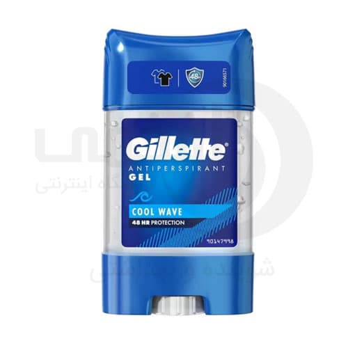استیک ژله ای ژیلت ضد تعریق (مردانه) مدل Cool Wave حجم 80 میل