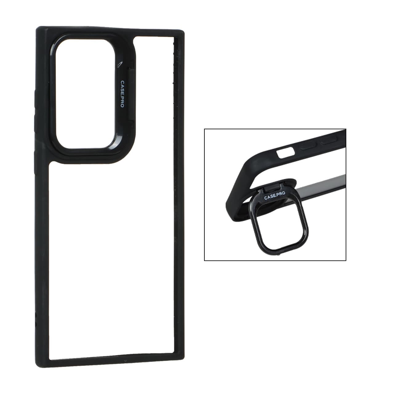 قاب Case Pro استند شو Samsung Galaxy S23 Ultra – مشکی-کد3968