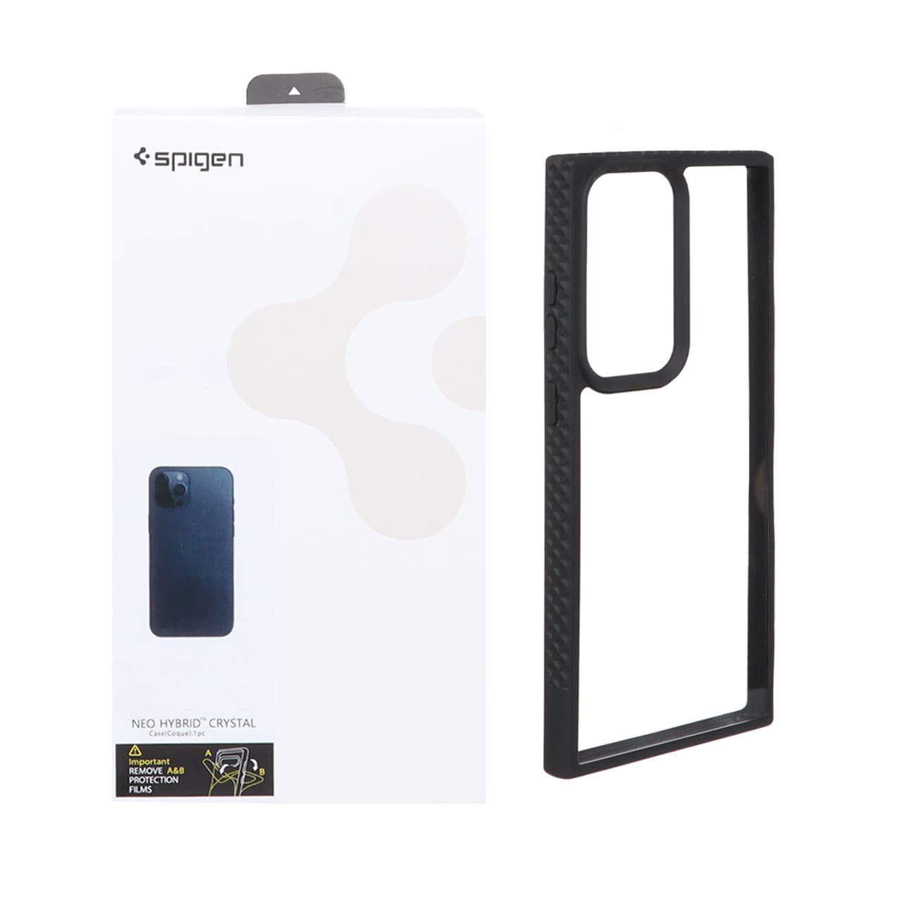 قاب Spigen شفاف Better By Design مدل Samsung Galaxy S23 Ultra – مشکی (پک دار)-کد3857