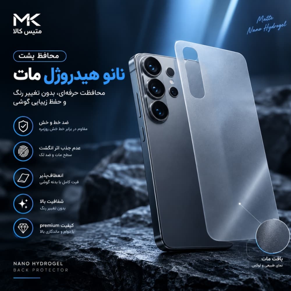 محافظ پشت Samsung Galaxy A01 مدل نانو هیدروژل مات — تصویر ۷