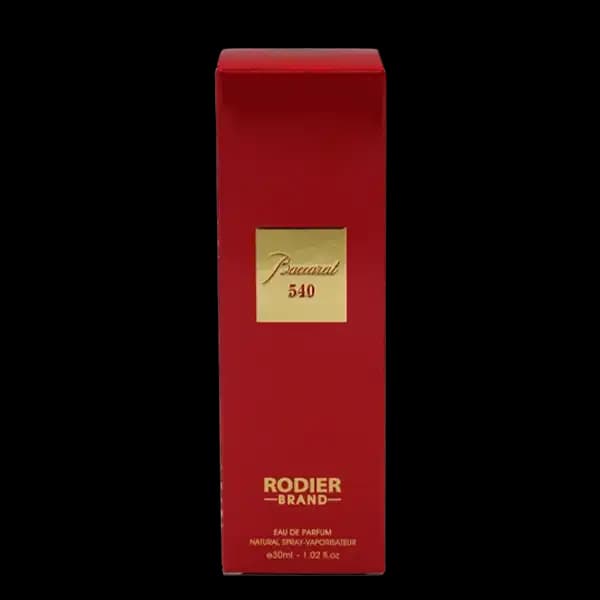 عطر جیبی رودیر مدل باکارات Baccarat 540 حجم 30 میلی لیتر — تصویر ۴