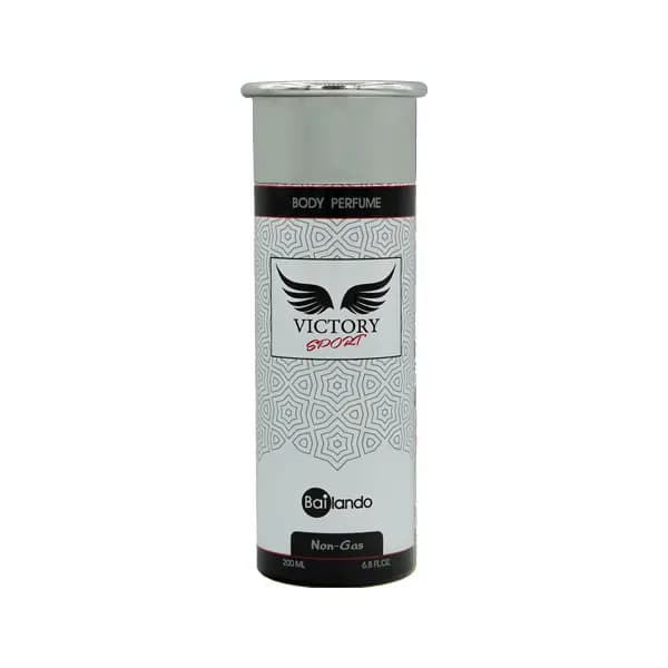 بادی پرفیوم مردانه بایلندو مدل ویکتوری اسپورت VICTORY sport حجم 200 میلی لیتر