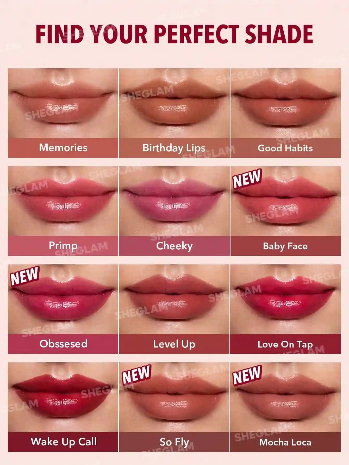 تینت لب شیگلم مدل TAKE A HINT LIP TINT — تصویر ۳