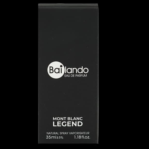 عطر جیبی مردانه بایلندو مدل مونت بلنک لجند MONT BLANC LEGEND حجم 35 میلی لیتر — تصویر ۴