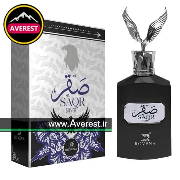 ادکلن مردانه روونا مدل SAQR Silver حجم 100 میل کد 584 — تصویر ۲