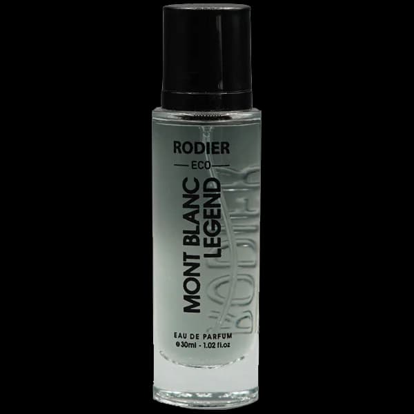 عطر جیبی مردانه رودیر اکو مدل مونت بلنک لجند Mont Blanc Legend حجم 30 میلی لیتر