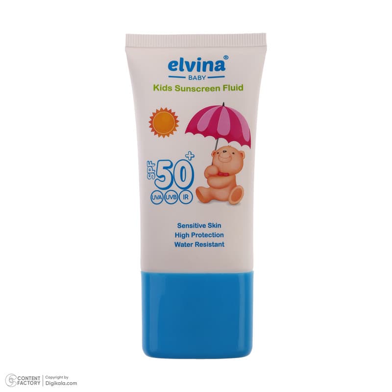 فلوئید ضدآفتاب کودک الوینا مدل spf 50 حجم 50 میلی لیتر — تصویر ۲