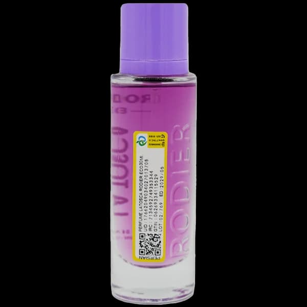عطر جیبی زنانه رودیر اکو مدل لاتوسکا LA TOSCA حجم 30 میلی لیتر برگرفته از رایحه عطر کازاموراتی زرجف لا توسکا — تصویر ۲