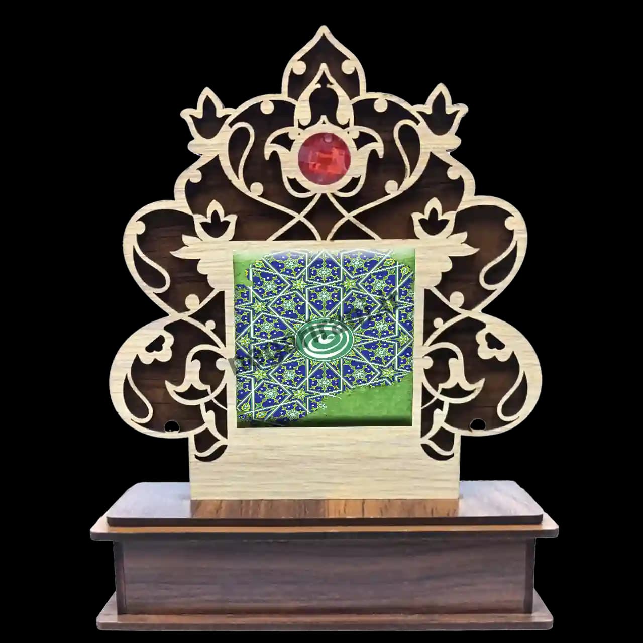 تندیس کاشی گلدار علی مدل 2D 231 — تصویر ۲