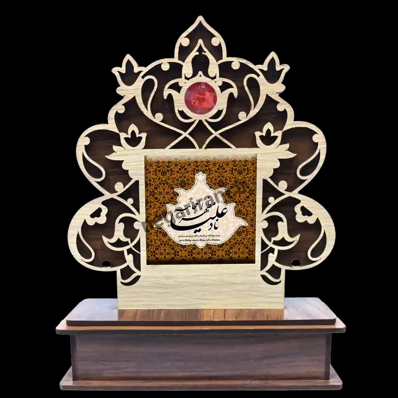 تندیس کاشی گلدار ناد علی 2D 214 — تصویر ۲