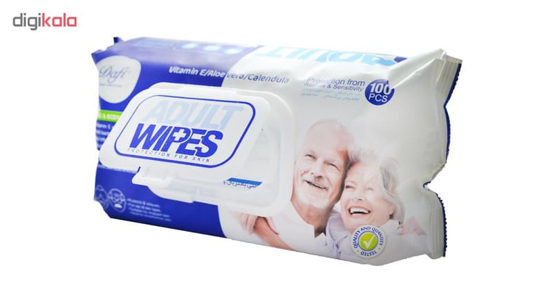 دستمال مرطوب دافی مدل Adult Wipes مجموعه 2 عددی — تصویر ۴