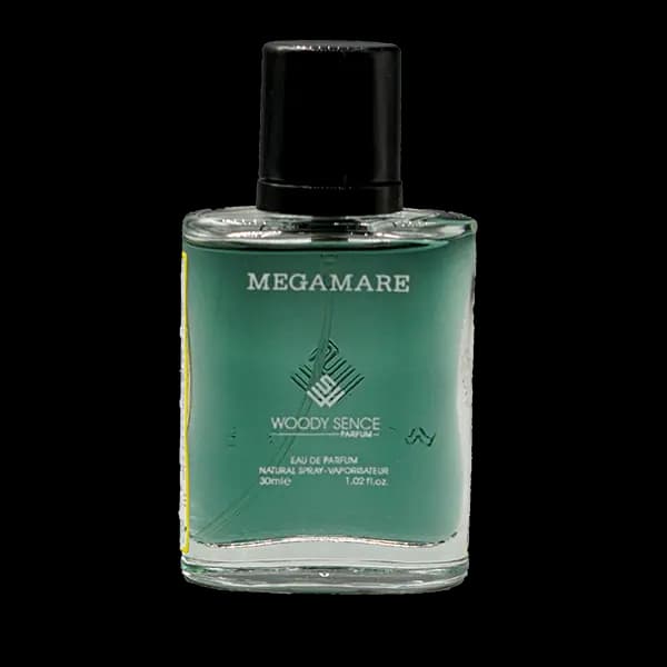 عطر جیبی وودی سنس مدل مگاماره MEGAMARE حجم 30 میلی لیتر