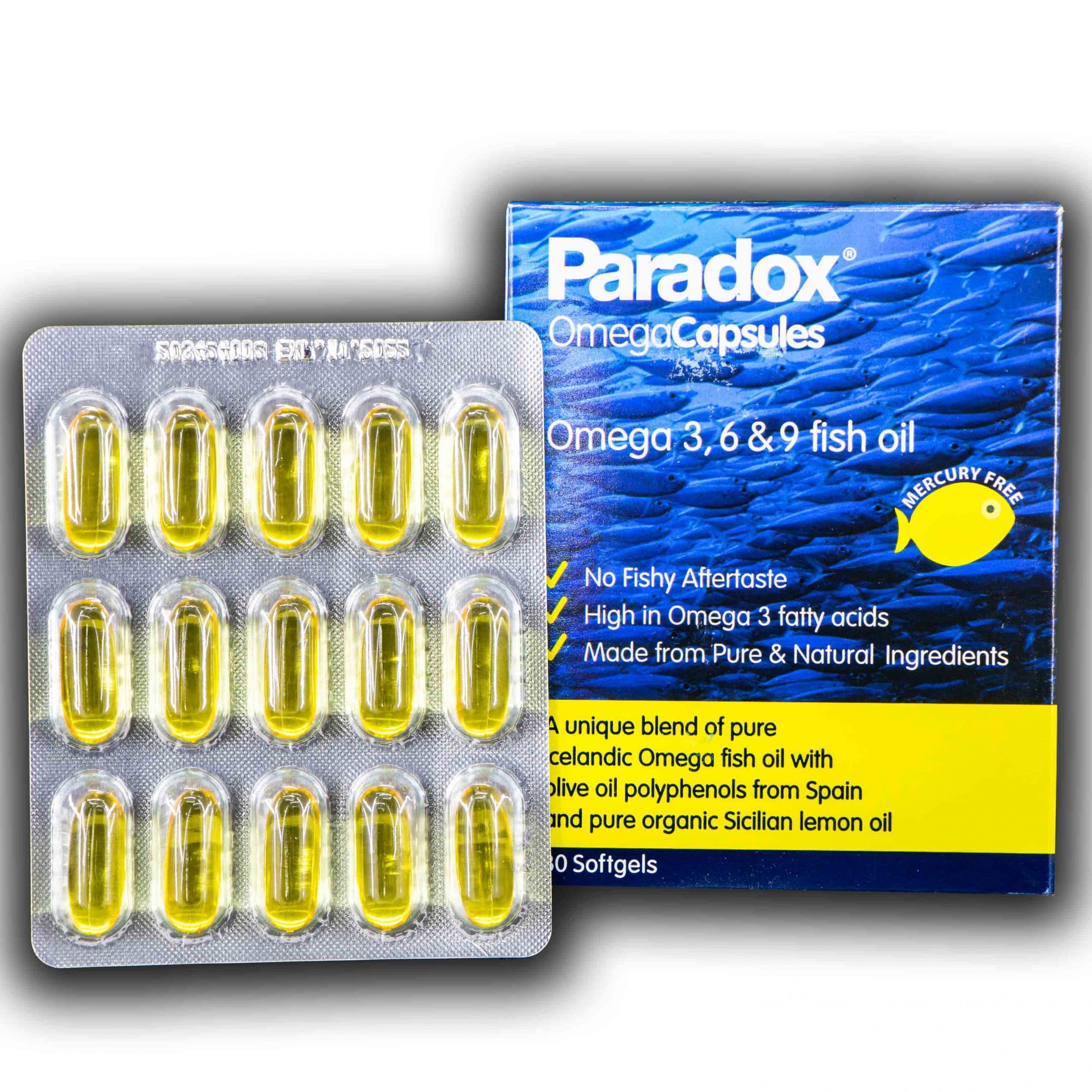 کپسول ژلاتینی امگا3.6.9 پارادوکس 30 عددی