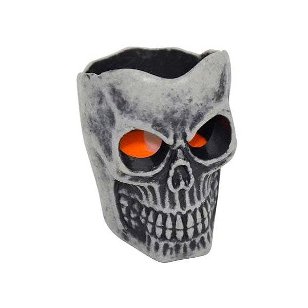 شمع هالووین چراغ دار طرح جمجمه اسکلت