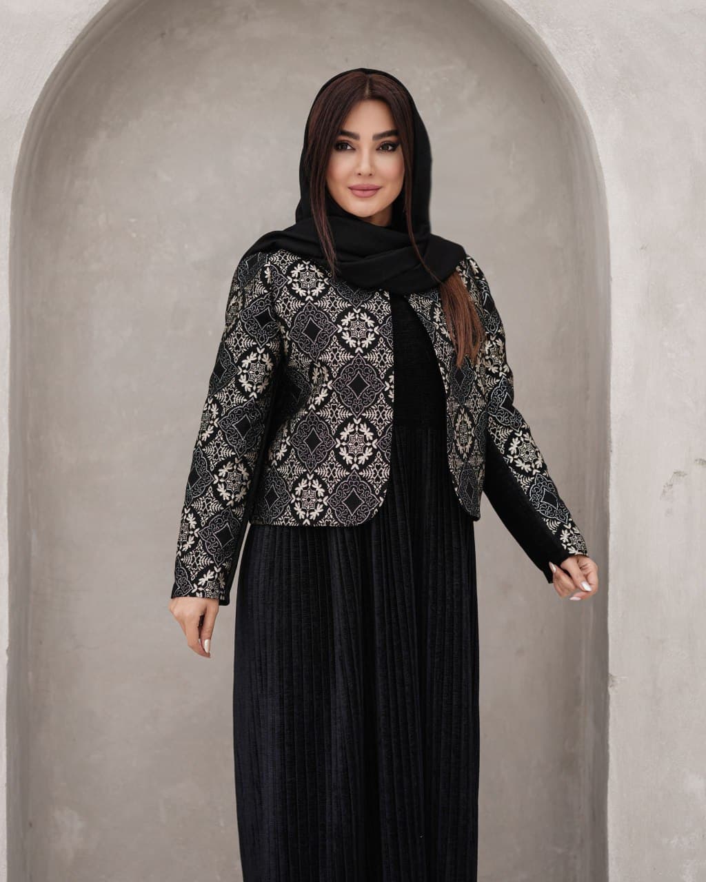 کت و سارافون مخمل پاییزه زنانه