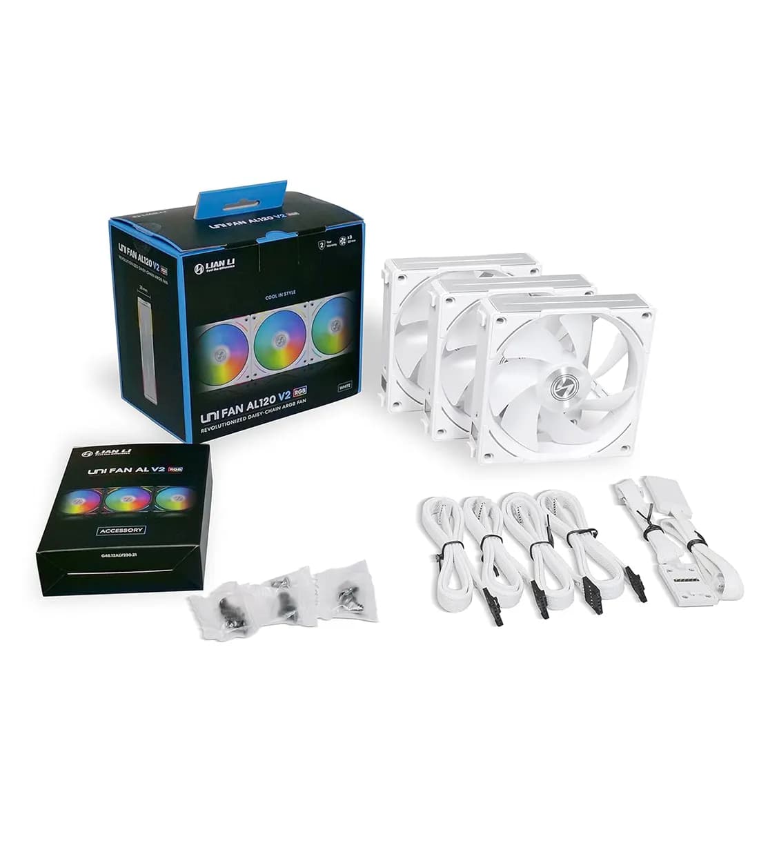 فن کیس لیان لی UNI FAN AL V2 White بسته 3 عددی — تصویر ۸
