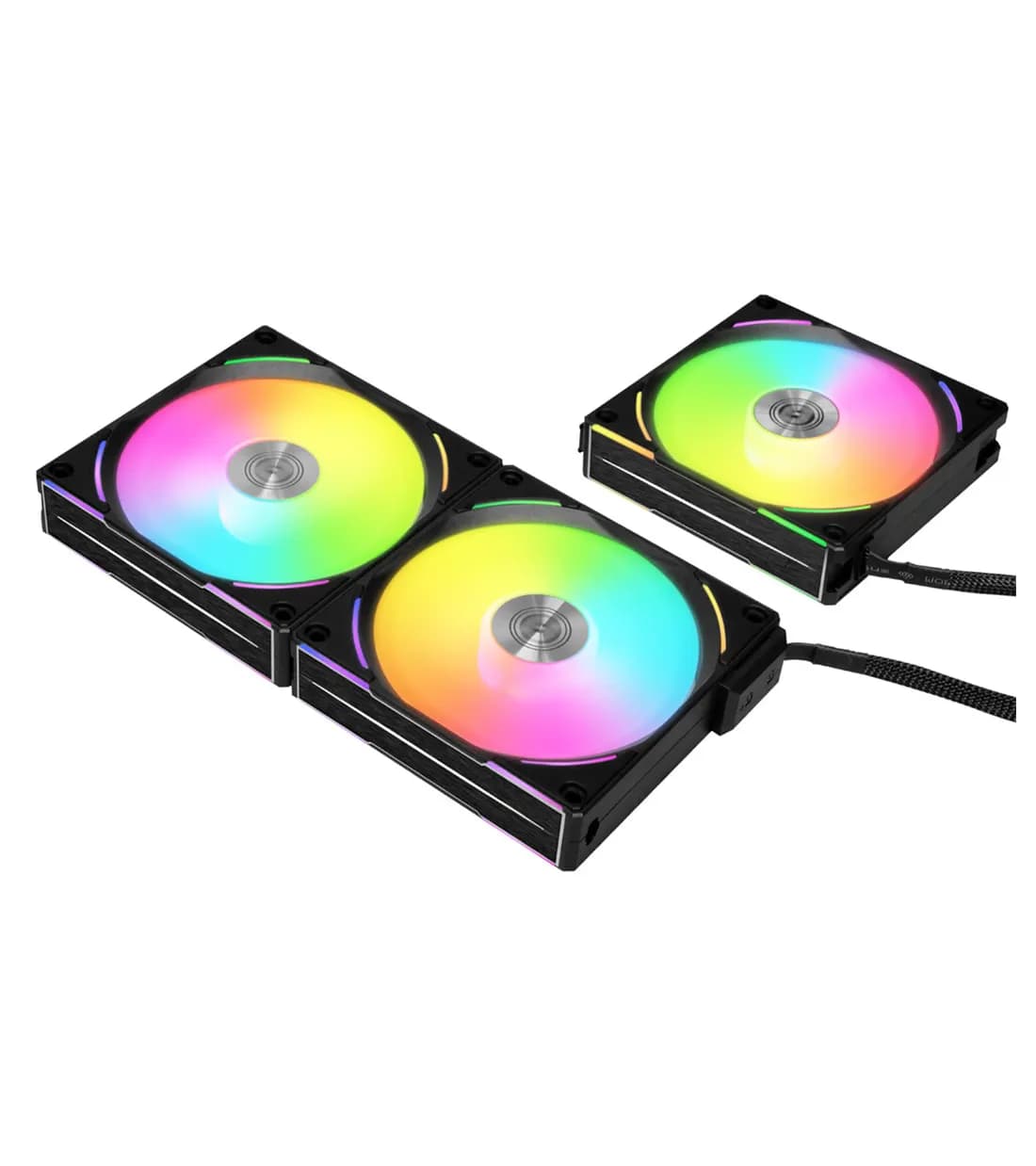 فن کیس لیان لی UNI FAN AL V2 Black بسته 3 عددی — تصویر ۳