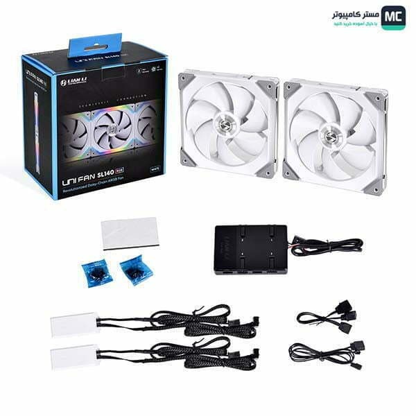 فن کیس لیان لی UNI Fan SL120 RGB White بسته 3 عددی — تصویر ۶