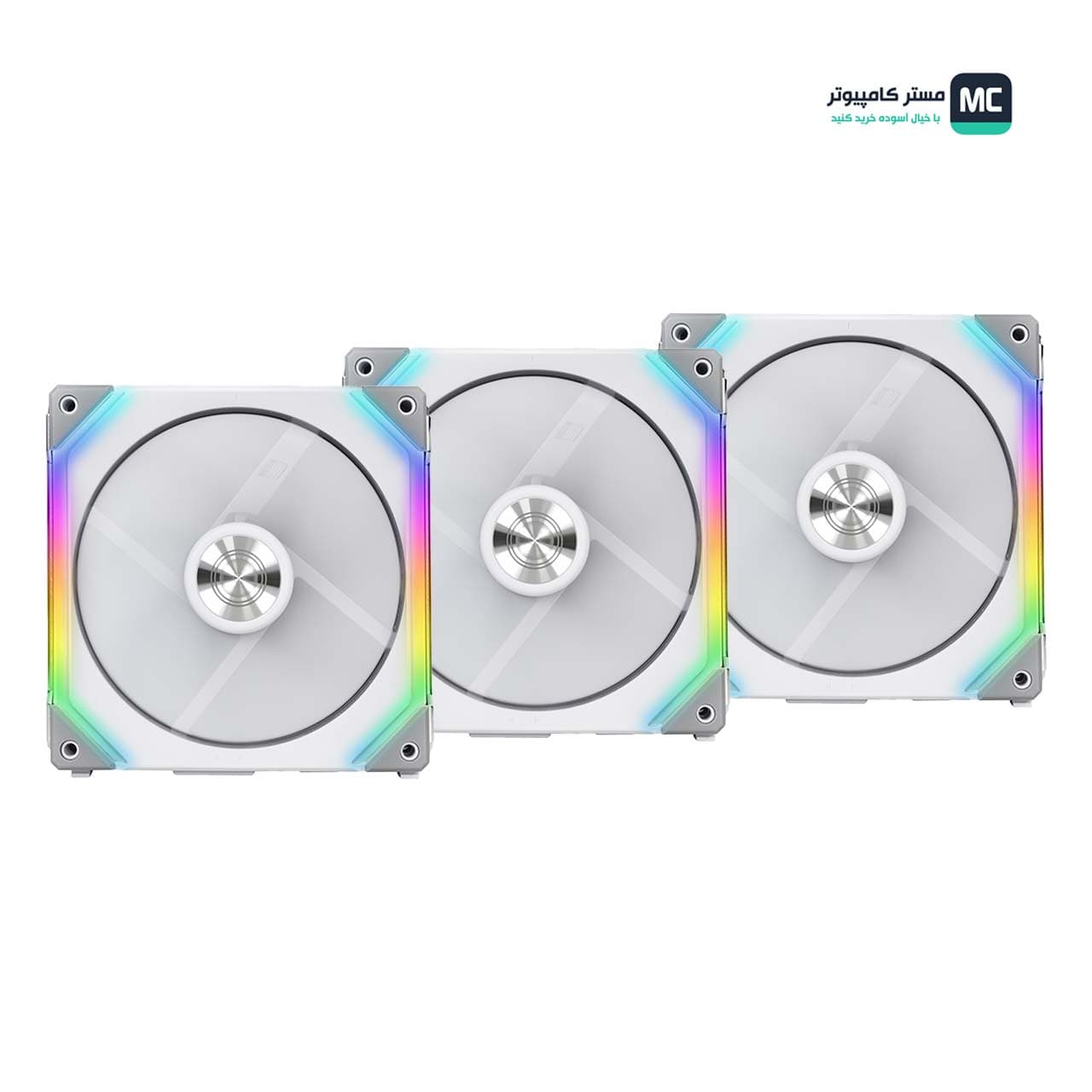 فن کیس لیان لی UNI Fan SL120 RGB White بسته 3 عددی — تصویر ۳