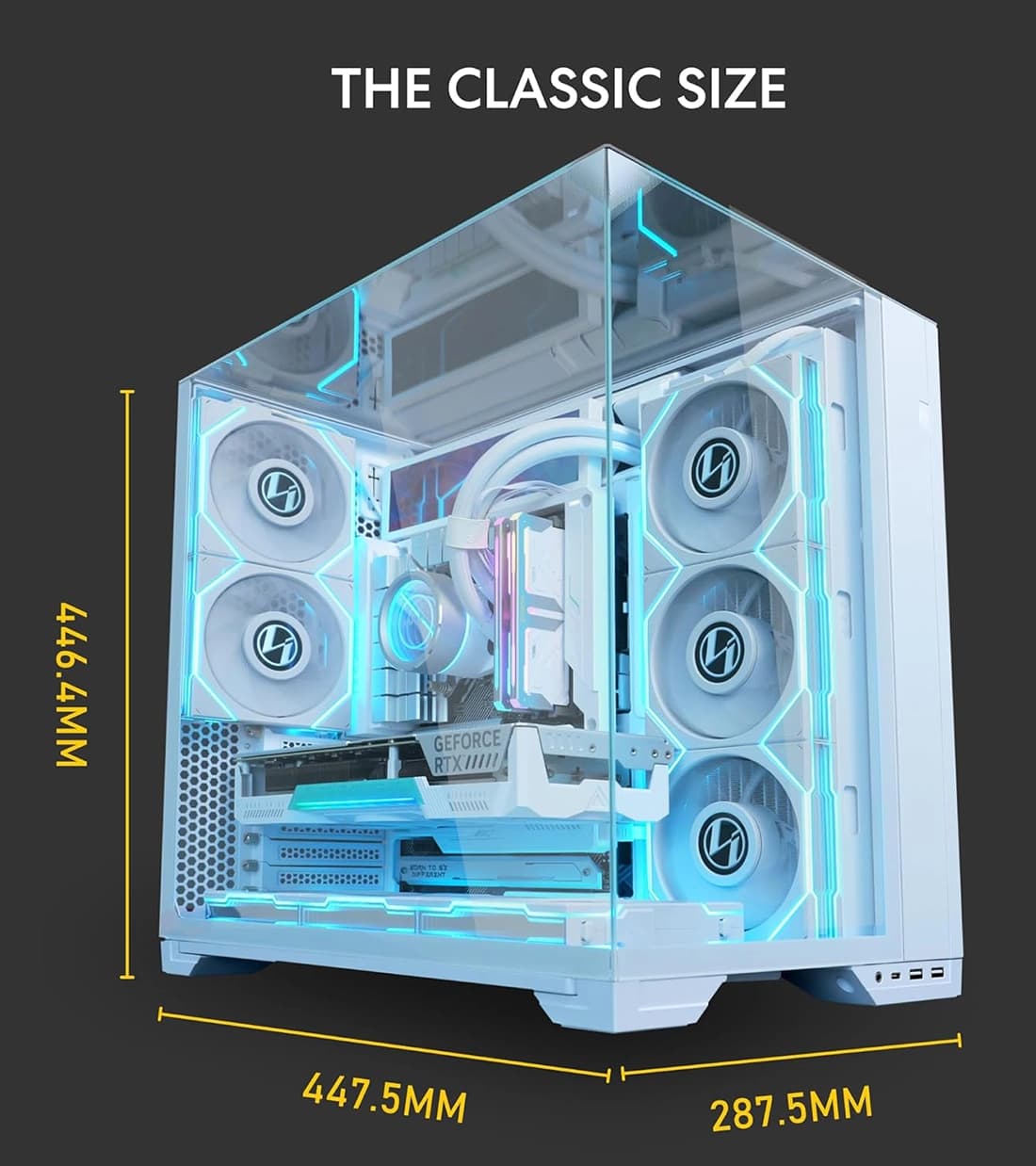 کیس گیمینگ لیان لی O11 VISION COMPACT White — تصویر ۹