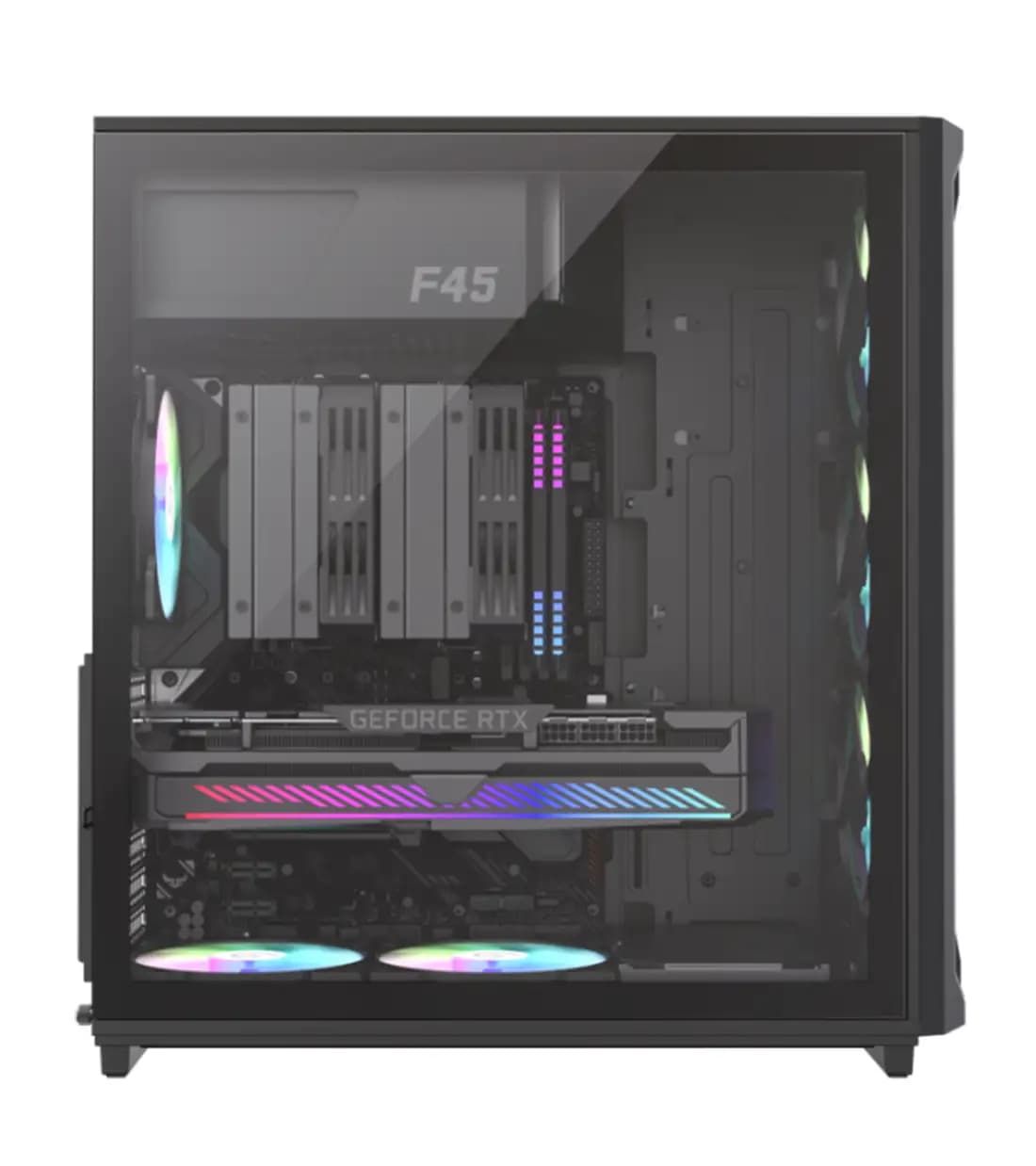 کیس گیمینگ گیم مکس F45 Black — تصویر ۳