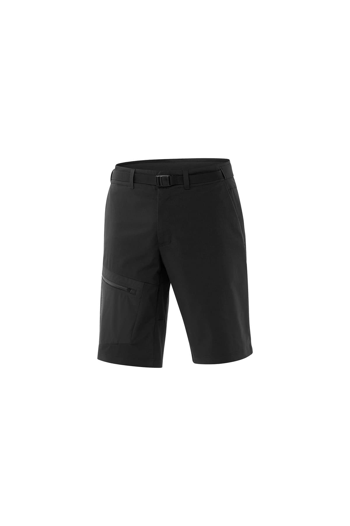 شورت ورزشی سالومون مردانه پارچه مشکی اسپرت راسته Regular/رگولار آستین بلند Casual / کژوال | Salomon TYB1636310100408874 VN