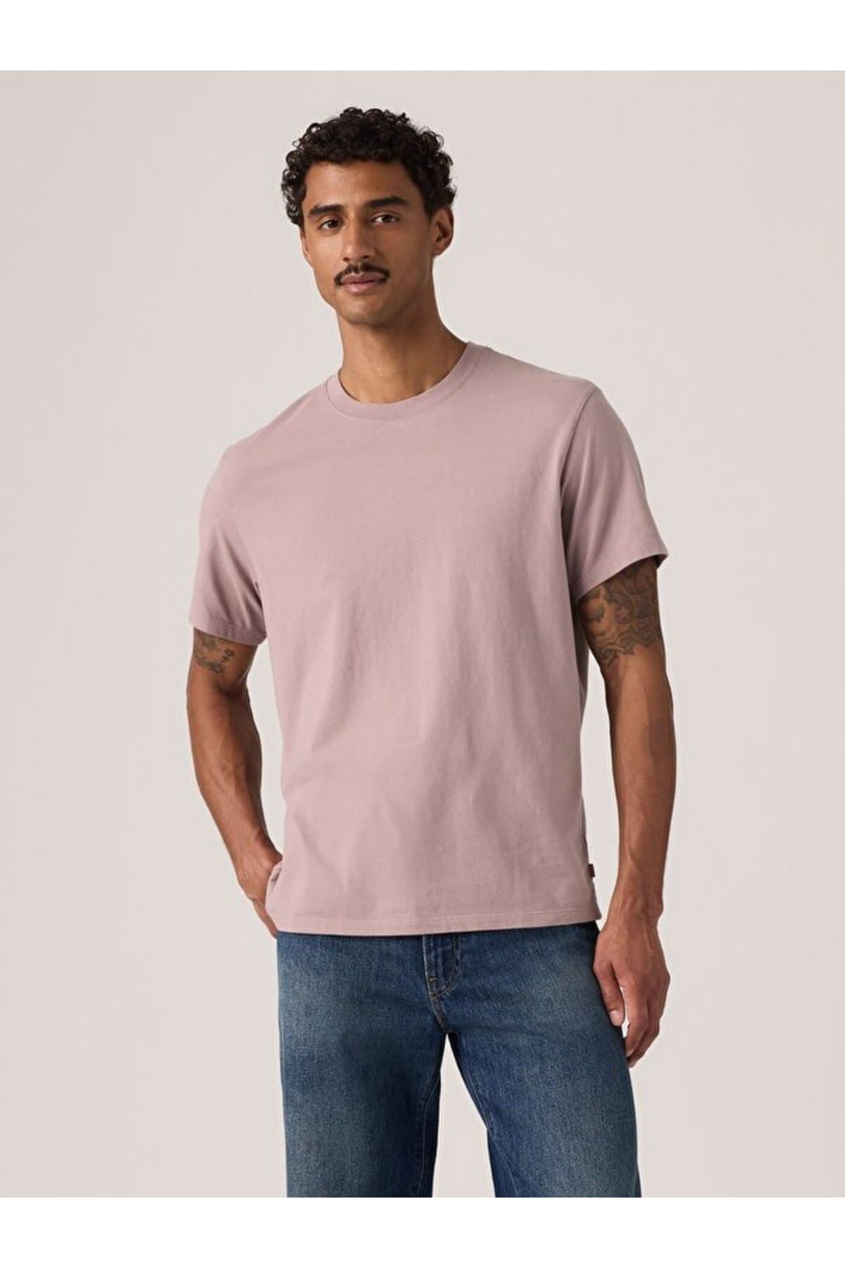 تی شرت لیوایز مردانه آبی راسته Regular/رگولار | Levi’s 008BR00050 PK — تصویر ۳