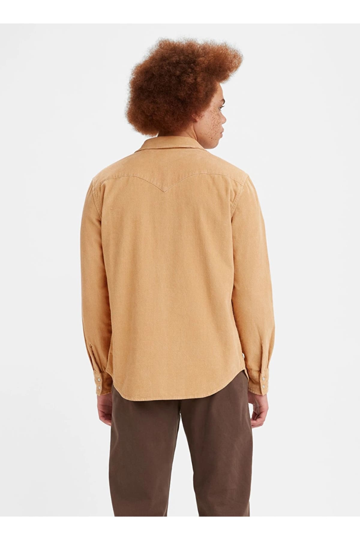 پیراهن لیوایز مردانه پنبه ای قهوه ای راسته Regular/رگولار بیسیک Daily/روزانه | Levi’s 85745-0062 HM — تصویر ۳