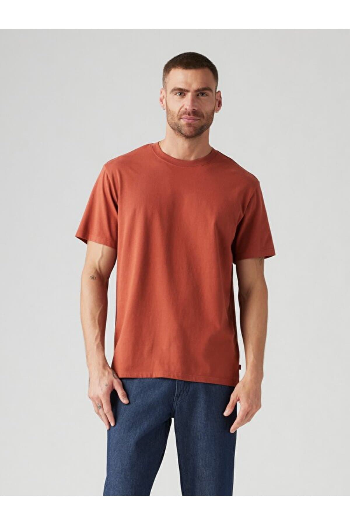 تی شرت لیوایز مردانه پنبه ای قرمز راسته Regular/رگولار بیسیک کژوال/روزمره | Levi’s A332800970 PK